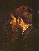 Mihaly Munkacsy Portrait of Laszlo Paal oil